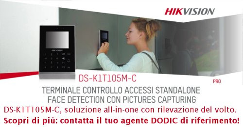 DS-K1T105M-C, controllo accessi Hikvision